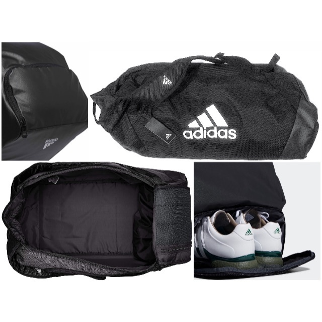 adidas(アディダス)の新品同様 75L アディダス 大容量ダッフルバッグ リュック 3wey ブラック メンズのバッグ(バッグパック/リュック)の商品写真