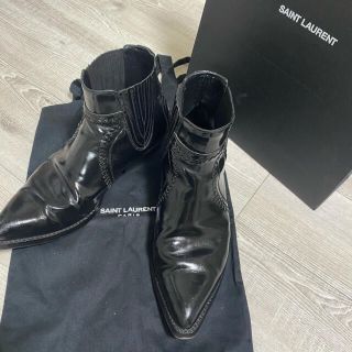 サンローラン(Saint Laurent)のSAINT LAURENT 15SS サンチアゴ　ヒールブーツ 43(ブーツ)