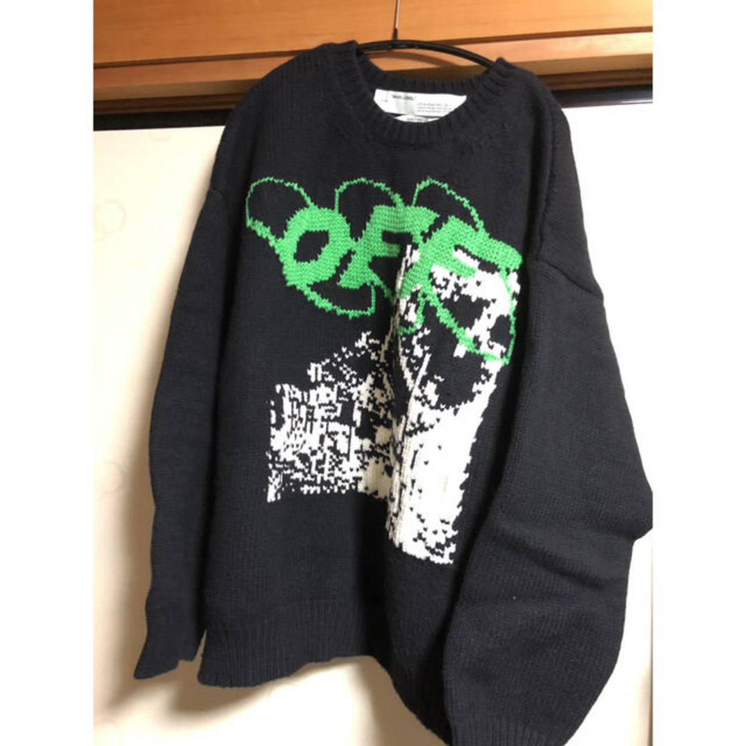 Off-White - off white ruined factory ジャガードセーターの Off-White - off white ruined factory ジャガードセーターの