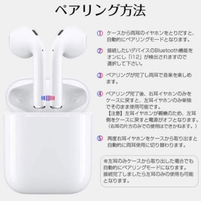 訳あり inpods12 ワイヤレスイヤホン スマホ/家電/カメラのオーディオ機器(ヘッドフォン/イヤフォン)の商品写真