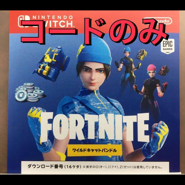 Nintendo Switch Fortnite 特典コード チラシ