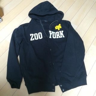 ZOO YORK / ズーヨーク　90s USライン プルオーバーパーカー