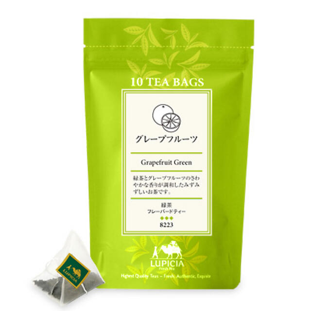 LUPICIA(ルピシア)のLUPICIA 緑茶フレーバードティー（グレープフルーツ）10TEA BAGS 食品/飲料/酒の飲料(茶)の商品写真