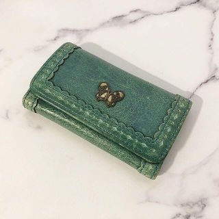 アナスイ(ANNA SUI)のANA SUI アナスイ キーケース アンティークグリーン 4連 ＋1リング(キーホルダー)