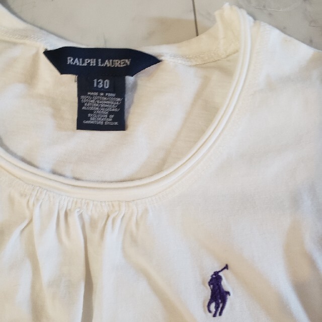 Ralph Lauren(ラルフローレン)の美品!!ラルフローレンTシャツ  130 キッズ/ベビー/マタニティのキッズ服女の子用(90cm~)(Tシャツ/カットソー)の商品写真