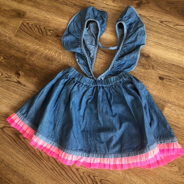 fafa(フェフェ)のデニムワンピース キッズ/ベビー/マタニティのキッズ服女の子用(90cm~)(ワンピース)の商品写真