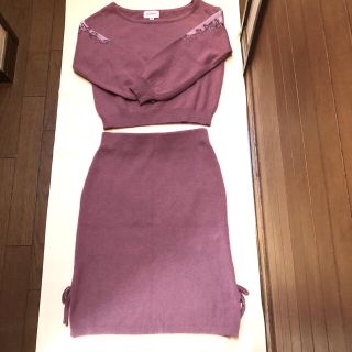 ジルスチュアート(JILLSTUART)のJILLSTUARTニットセットアップ新品(セット/コーデ)