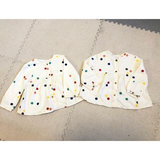 ザラキッズ(ZARA KIDS)の美品！ZARA 双子　ブラウス86 1枚のお値段です！(シャツ/カットソー)