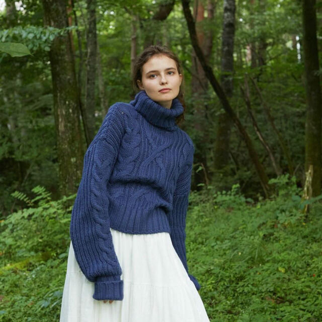 TODAYFUL(トゥデイフル)のmangata Alan knit color:Blue レディースのトップス(ニット/セーター)の商品写真