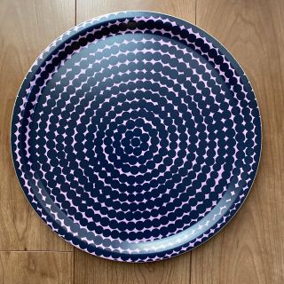 マリメッコ(marimekko)の廃盤　マリメッコ　ラシィマット　ラウンドトレイ　お盆　(テーブル用品)