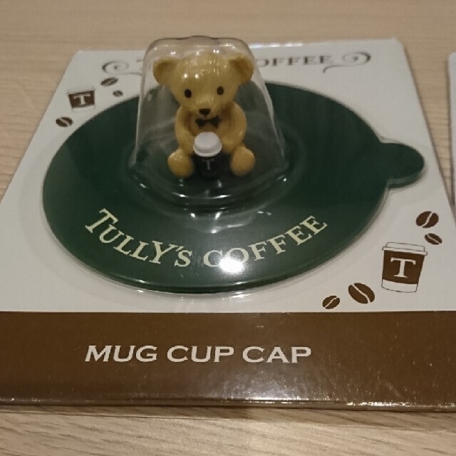 TULLY'S COFFEE(タリーズコーヒー)の新品 2個セット タリーズコーヒー マグカップキャップ 2020 ベアフル インテリア/住まい/日用品のキッチン/食器(グラス/カップ)の商品写真