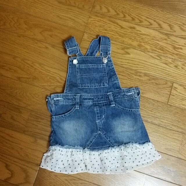 オーバーオール　 キッズ/ベビー/マタニティのキッズ服女の子用(90cm~)(スカート)の商品写真