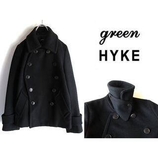 ハイク(HYKE)の美品 green 現ハイク フランス軍型 メルトンショートモーターサイクルコート(ミリタリージャケット)