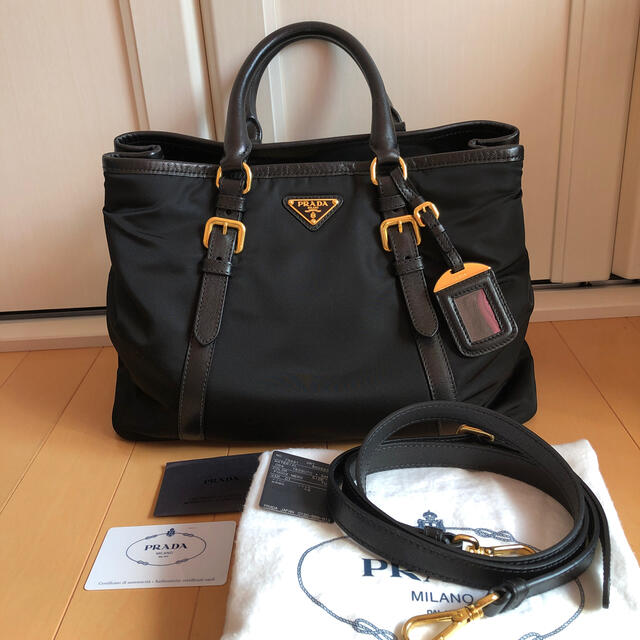 プラダ 2way ナイロンバッグ 阪急百貨店購入 美品! - トートバッグ