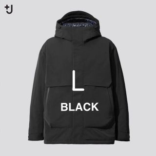 ユニクロ(UNIQLO)のハイブリッドダウンオーバーサイズパーカ　UNIQLO +J BLACK L(ダウンジャケット)