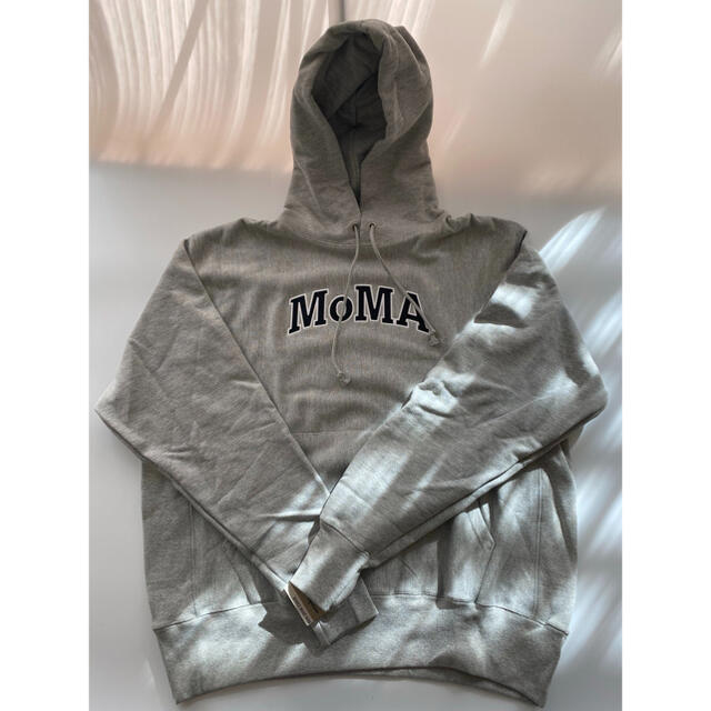 【Sサイズ】 海外限定 MOMA × champion パーカー グレー