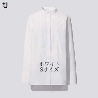 ユニクロ(UNIQLO)の新品未使用　ユニクロ　ジルサンダー　スーピマコットンタックシャツ　ホワイト　S(シャツ/ブラウス(長袖/七分))