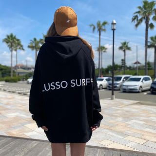 ロンハーマン(Ron Herman)の西海岸スタイル☆ビッグロゴフーディー　Lサイズ　ブラック　パーカー　STUSSY(パーカー)