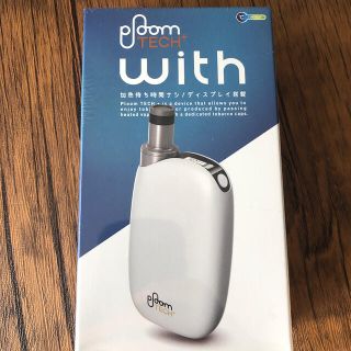 プルームテック(PloomTECH)のプルームテック　with ウィズ　白　新品未開封(タバコグッズ)