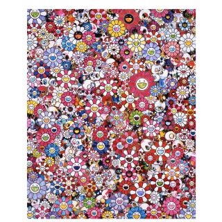 村上隆　takashi murakami ポスター　お花ドクロ(その他)