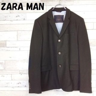 ザラ(ZARA)の【人気】ザラ マン デニムクチュール テーラードジャケット エルボーパッチ 40(テーラードジャケット)