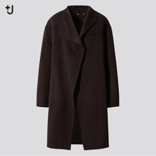 ユニクロ(UNIQLO)のユニクロ+J カシミヤブレンドノーカラーコート(ロングコート)