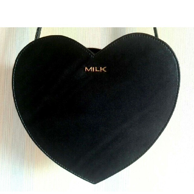 MILK(ミルク)のハートショルダー 黒 レディースのバッグ(ショルダーバッグ)の商品写真