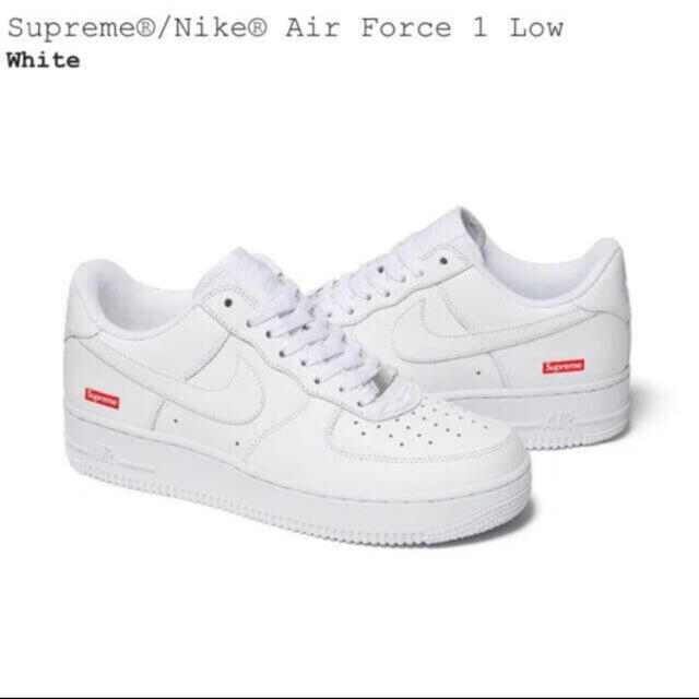 Supreme(シュプリーム)のシュプリーム supreme Air Force1 WHITE 27cm メンズの靴/シューズ(スニーカー)の商品写真