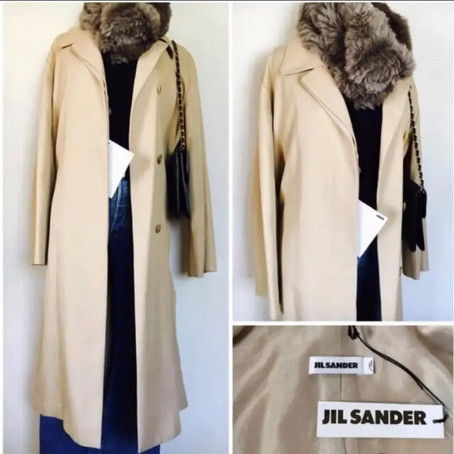 Jil Sander(ジルサンダー)の ジルサンダー　JILSANDER トレンチコート　ロングトレンチ レディースのジャケット/アウター(トレンチコート)の商品写真