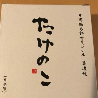 レア物片岡鹤太郎オリジナル美濃焼　たけのこ　お皿(食器)