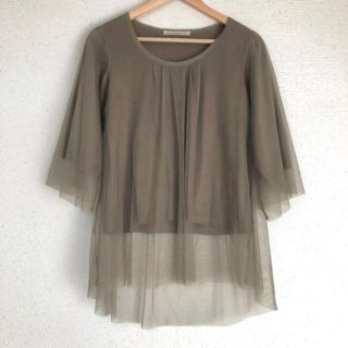 ザラ(ZARA)のmaibooさま専用⭐️カーキ❤️Aラインカットソー(シャツ/ブラウス(長袖/七分))