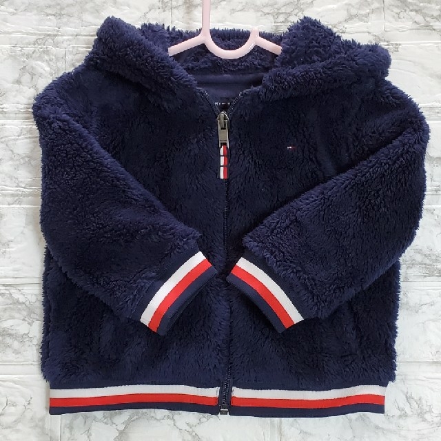 TOMMY HILFIGER(トミーヒルフィガー)の美品 TOMMY HILFIGER ボアパーカー 18M キッズ/ベビー/マタニティのベビー服(~85cm)(ジャケット/コート)の商品写真