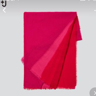 ジルサンダー(Jil Sander)の＋J ウールストール　pink ジルサンダー　UNIQLO プラスジェイ(マフラー)