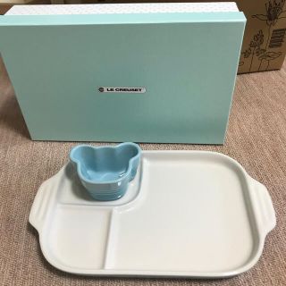 ルクルーゼ(LE CREUSET)のル・クルーゼ ベビー食器　未使用(離乳食器セット)