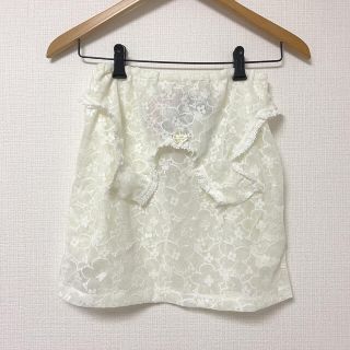 ミキオサカベ/リボン刺繍チュールスカート