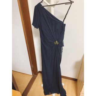 再再再..販 タダシショウジ ワンショルダー ロングドレス キャバ嬢
