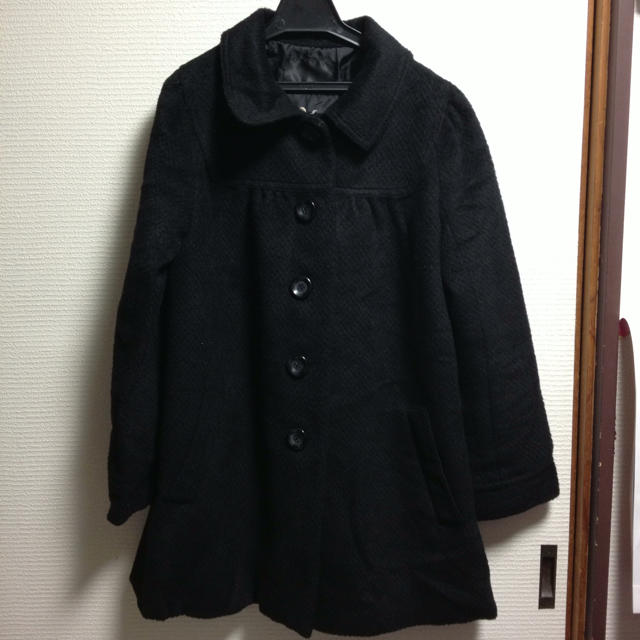 RETRO GIRL(レトロガール)の黒コート、美品！ レディースのジャケット/アウター(ダウンコート)の商品写真