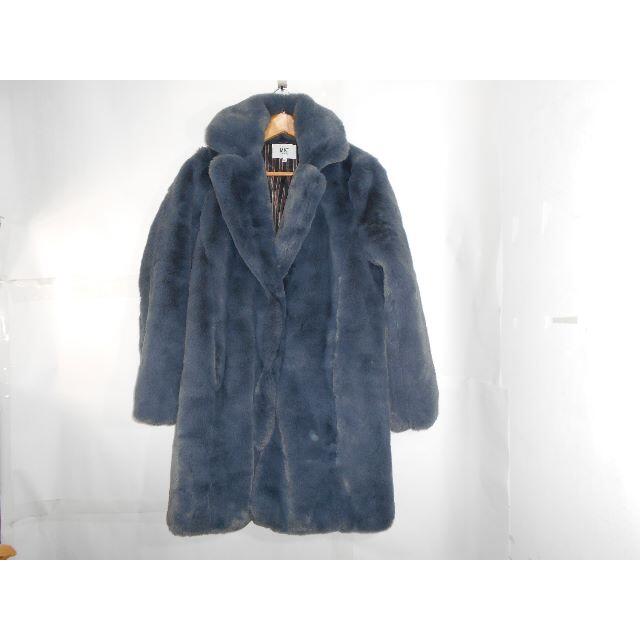 02113● MKT studio フェイクファー コート 38 ファー