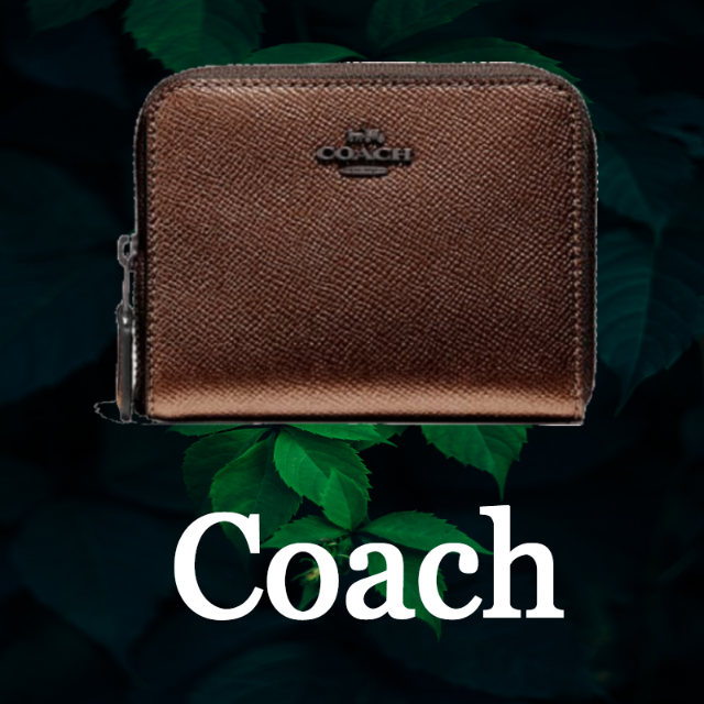 公式 ☆SALE☆【Coach】ロゴ入り ジップ ミニ財布 財布