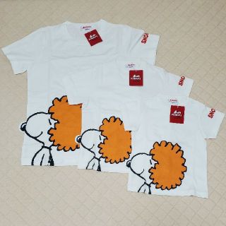 ファミリア(familiar)のファミリア★新品タグ付★スヌーピーTシャツ3枚セット/80/110/レディースS(Ｔシャツ)