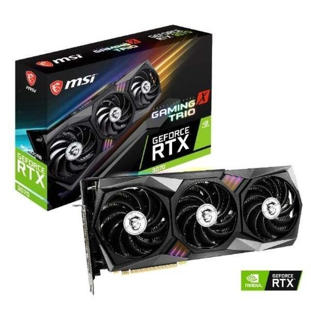サイズはSサイズ MSI グラボ GeForce RTX3070 GAMING X TRIO