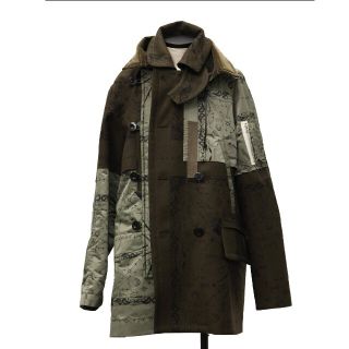 サカイ(sacai)のサイズ１ 新品 完売品  sacai dr.woo バンダナ コート(ピーコート)