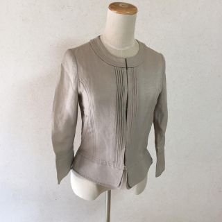 ユナイテッドアローズ(UNITED ARROWS)の美品カーディガン感覚で羽織れるジャケット(ノーカラージャケット)