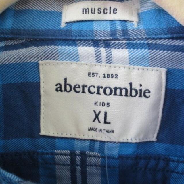 Abercrombie&Fitch(アバクロンビーアンドフィッチ)のＵＳＡ購入　お洒落　新品アバクロ長袖チェックシャツ　ボーイズＸＬサイズ メンズのトップス(シャツ)の商品写真