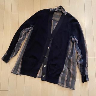 サカイ(sacai)のsacai シャツパネル カーディガン(カーディガン)