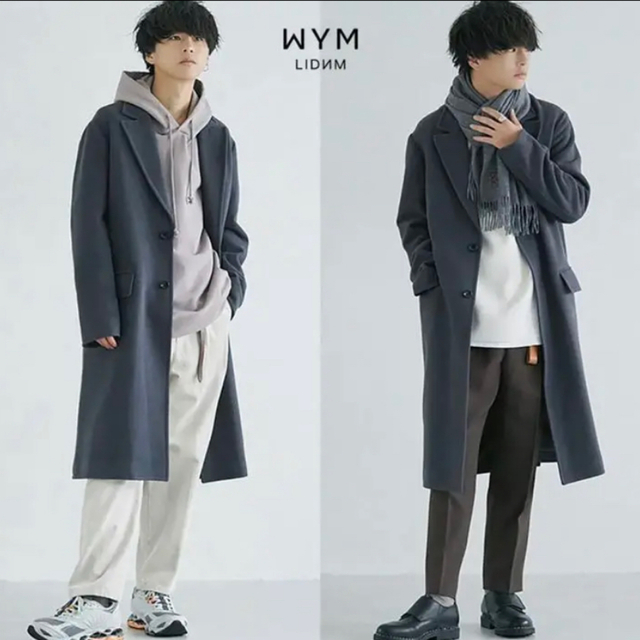 【WYM LIDNM】PE MELTON BOX CHESTER COAT