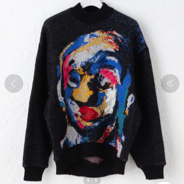MM6(エムエムシックス)のメゾンエウレカ MAISONEUREKA 本間亮次コラボ ジャガード刺繍セーター レディースのトップス(ニット/セーター)の商品写真