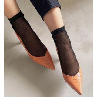 アメリヴィンテージ(Ameri VINTAGE)のAMERIVINTAGE SHEER GLITTER PAIR SOCKS(ソックス)