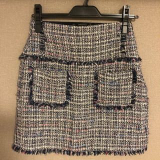 ザラ(ZARA)の【ZARA】ツイードスカート(ミニスカート)