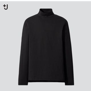 ユニクロ(UNIQLO)の＋J ユニクロ　ジルサンダー　スーピマコットン モックネックＴ （長袖）(Tシャツ/カットソー(七分/長袖))